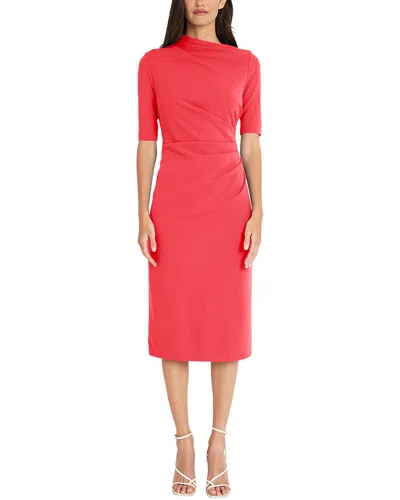Maggy London Midi Dress In Red