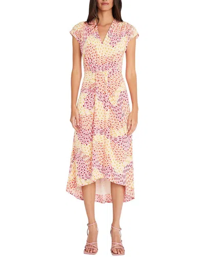 Maggy London Midi Dress In Blush/pink