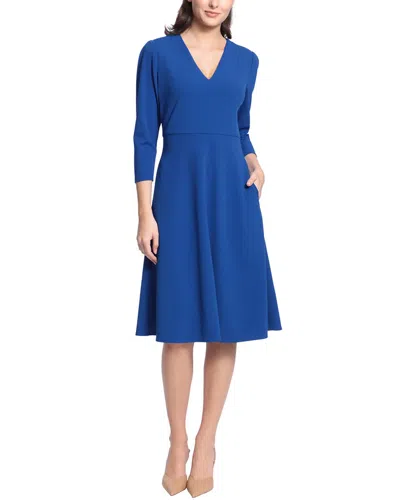 Maggy London Midi Dress In Blue
