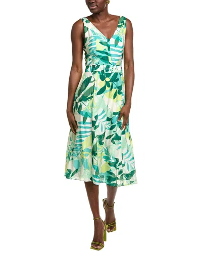 Maggy London Midi Dress In Green