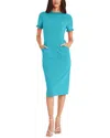 Maggy London Midi Dress In Blue
