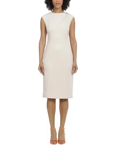 Maggy London Midi Dress In White