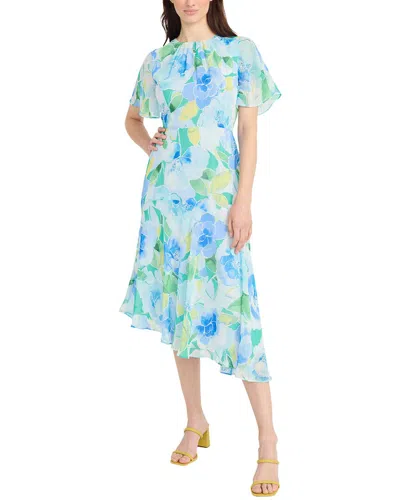 Maggy London Midi Dress In Blue