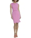 Maggy London Twist Front Sheath Dress In Multi