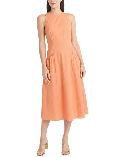 Maggy London Midi Dress In Orange