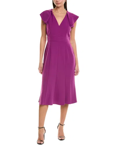 Maggy London Midi Dress In Purple