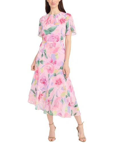 Maggy London Midi Dress In Purple