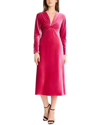 Maggy London Midi Dress In Pink