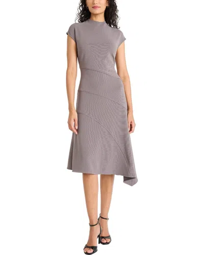 Maggy London Midi Dress In Gray