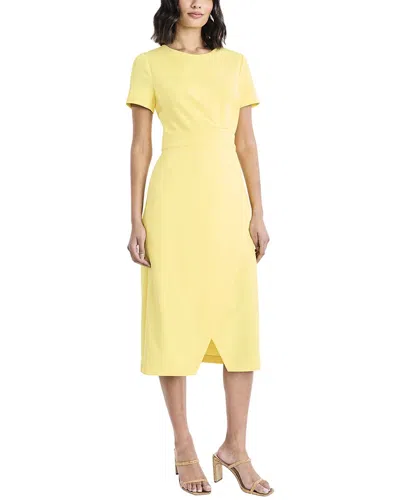 Maggy London Midi Dress In Yellow