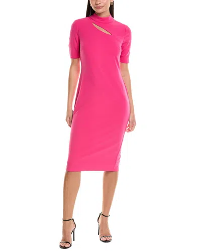 Maggy London Midi Sheath Dress In Pink
