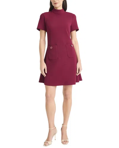 Maggy London Mini Dress In Burgundy