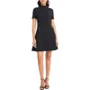 Maggy London Patch Pocket Short Sleeve Stretch Crepe Minidress