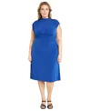 Maggy London Plus Size Sleeveless Midi Dress In Marazine B