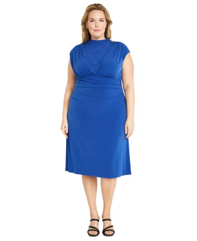 Maggy London Plus Size Sleeveless Midi Dress In Marazine B