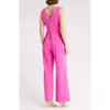 Maggy London Princess Seam Jumpsuit In Rose Violet