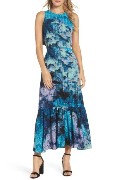 Maggy London Print Maxi Dress