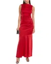 Maggy London Sleeveless Mermaid Gown In Red