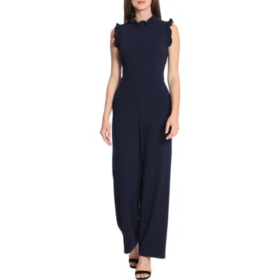 Maggy London Ruffle Wide Leg Jumpsuit