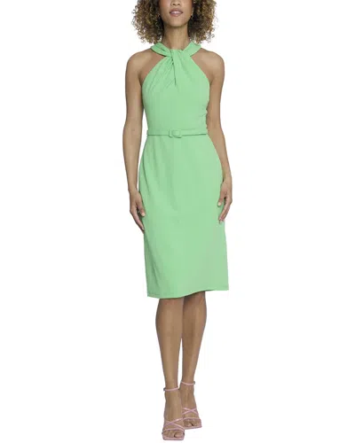 MAGGY LONDON SCUBA CREPE MIDI DRESS