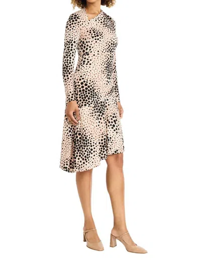 Maggy London Sharyn Dress In Brown In Tan,black