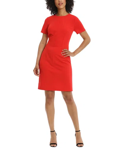 Maggy London Sheath Dress In Red
