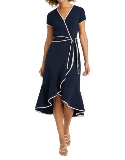 MAGGY LONDON SHERRY DRESS IN TWILIGHT NAVY