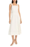 Maggy London Plus Size Cotton Midi Dress In Sugar
