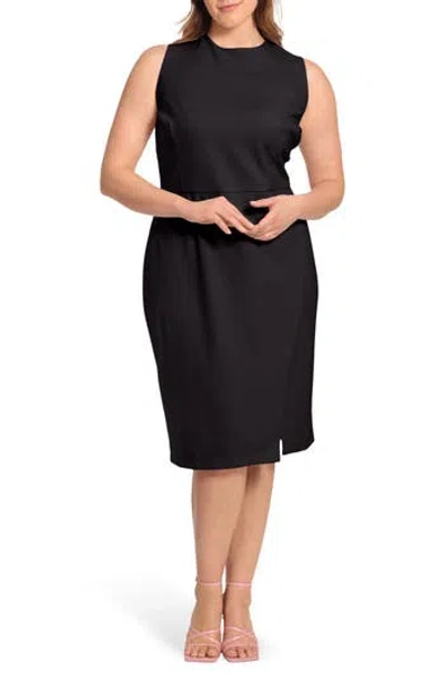 Maggy London Sleeveless Sheath Dress In Black