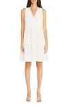 Maggy London Sleeveless Tiered Fit & Flare Dress In Ivory