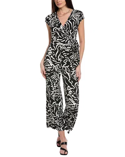 Maggy London Surplice Jumpsuit In White