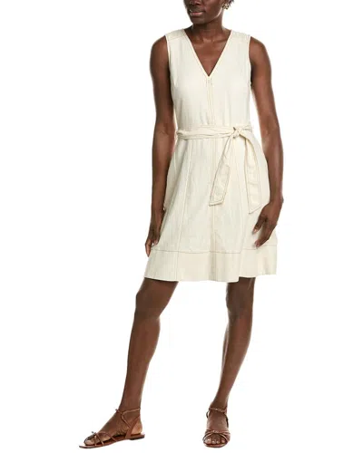 Maggy London Tie Waist Linen-blend Midi Dress