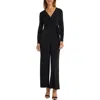 Maggy London Tie Waist Wide Leg Jumpsuit In Black