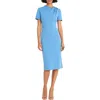 Maggy London Twist Neck Midi Sheath Dress