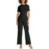 Maggy London Twist Neck Short Sleeve Jumpsuit