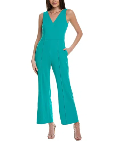 Maggy London V-neck Jumpsuit In Green