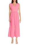 Maggy London Maxi Dress In Pink Flambe