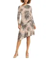 Maggy London Sharyn Dress In Brown In Tan,black
