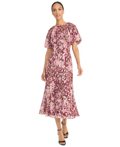 MAGGY LONDON WOMEN'S PUFF SLEEVE MIDI DRESSES