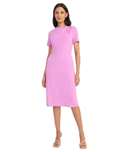 Maggy London Women's Ruched Sheath Dress In First Bloom