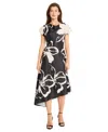 Maggy London Women's Short-sleeve Fit & Flare Dress