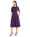 Maggy London Women's Short-sleeve Midi Dress
