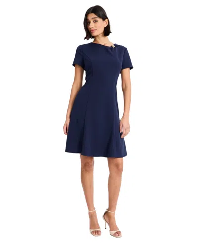 Maggy London Women's Short Sleeve Mini Dress In Multi