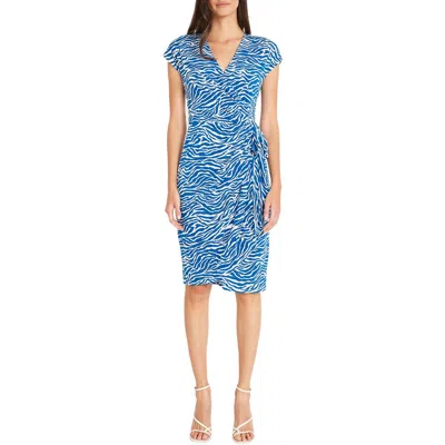 Maggy London Womens Animal Print Polyester Wrap Dress