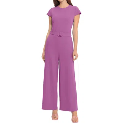 Maggy London Womens Belted Polyester Jumpsuit