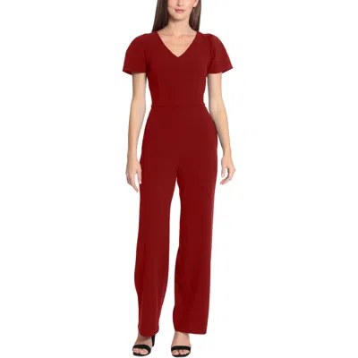 Maggy London Womens Crepe Formal Jumpsuit In Pink