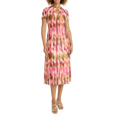 Maggy London Womens Cut-out Polyester Midi Dress