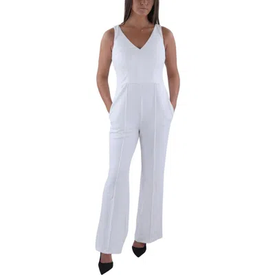 Maggy London Womens Double-v Dressy Jumpsuit In Multi