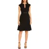 Maggy London Womens Embellished Polyester Fit & Flare Dress