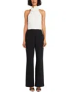 Maggy London Rosette Cutaway Wide Leg Jumpsuit In Multi